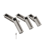 Flush Door Handle - 30×120×14.2mm - Sta